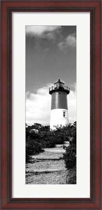 Framed Nauset Lighthouse, Nauset Beach, Eastham, Cape Cod, Massachusetts Print