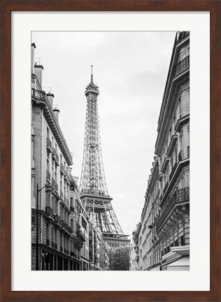 Framed Eiffel Glimpse Print