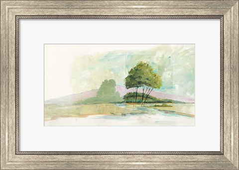 Framed Lake Front II Dark Print