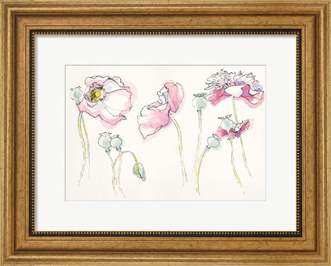 Framed Pink Somniferums Print