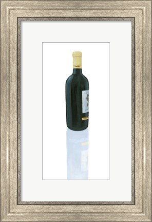 Framed Wine Stance III Print