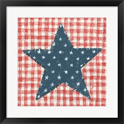 Framed Americana Quilt II Print