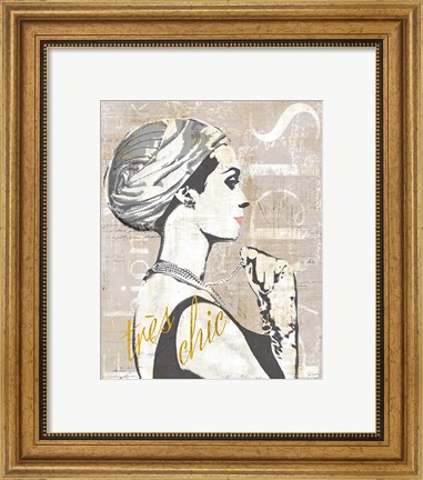 Framed Fashion Week Paris Halftone III Print