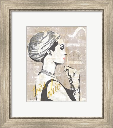 Framed Fashion Week Paris Halftone III Print