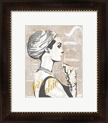 Framed Fashion Week Paris Halftone III Print