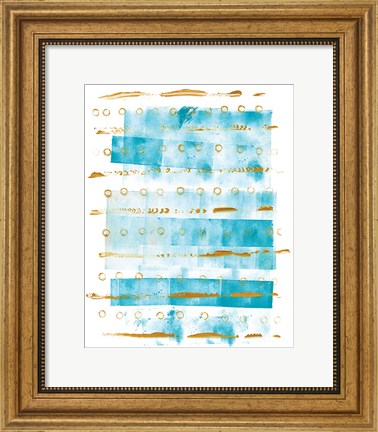 Framed Ocean Blue I Print