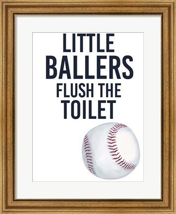 Framed Little Ballers IV Print