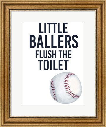 Framed Little Ballers IV Print