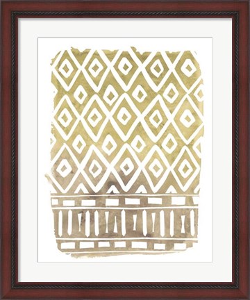 Framed Mud Cloth Motif II Print