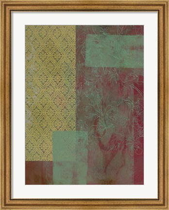 Framed Brocade Tapestry I Print