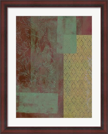 Framed Brocade Tapestry II Print