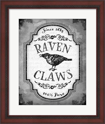 Framed Raven Claws Print