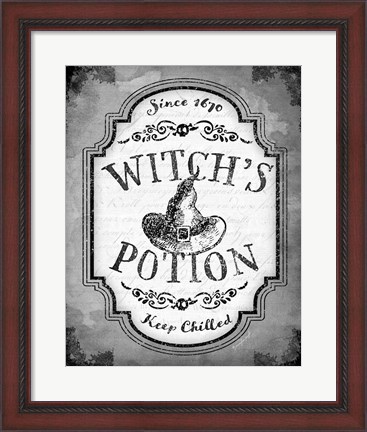 Framed Witch&#39;s Potion Print