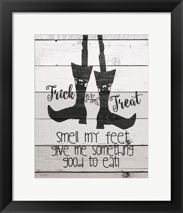 Framed Smell My Feet Print