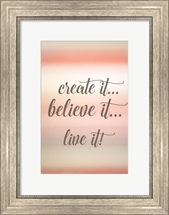 Framed Create It Print