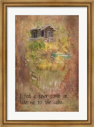 Framed Take Me to the Cabin Print