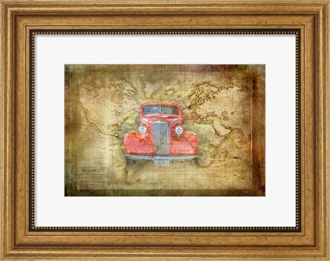 Framed Vintage Car Print