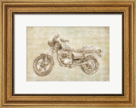 Framed Motorcycle Print