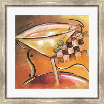 Framed Shaken Not Stirred II Print