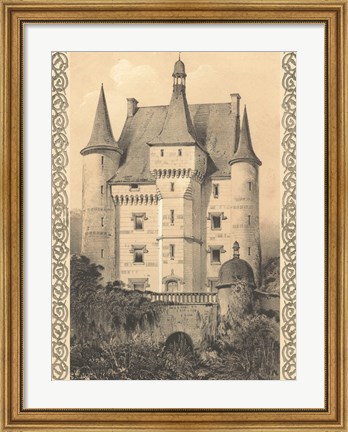 Framed Bordeaux Chateau III Print