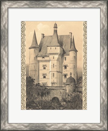 Framed Bordeaux Chateau III Print