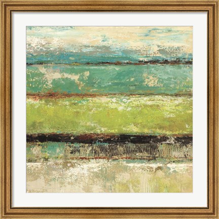 Framed Living Green II Print