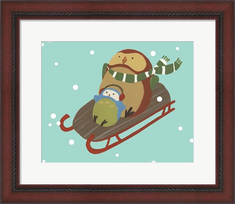 Framed Happy Owlidays V Print