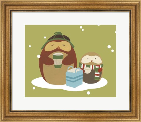 Framed Happy Owlidays VIII Print