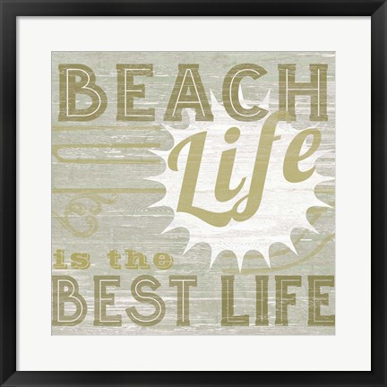 Framed Little Beachy II Print