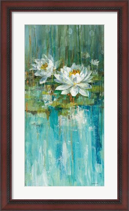 Framed Water Lily Pond II Print