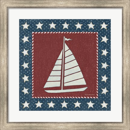 Framed Coastal Americana I Print