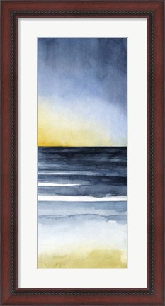 Framed Layered Sunset Triptych III Print