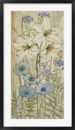 Framed Lily Chinoiserie I Print