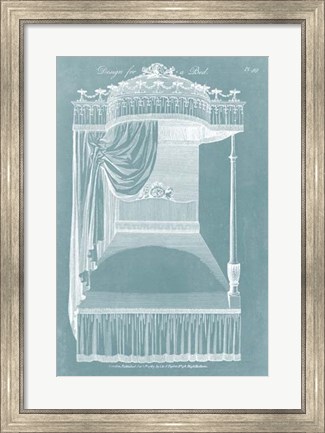 Framed Design for a Bed I Print