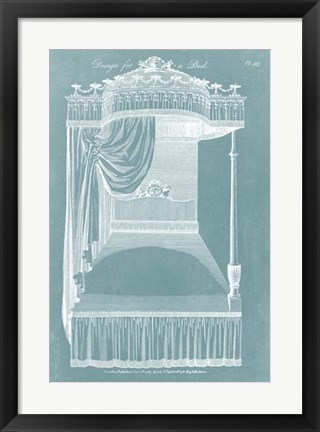 Framed Design for a Bed I Print