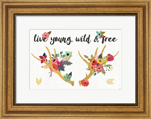 Framed Boho Beauty III Print