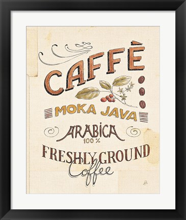 Framed Authentic Coffee VII Print