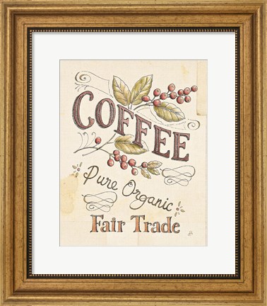 Framed Authentic Coffee VI Print