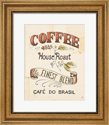 Framed Authentic Coffee IX Print