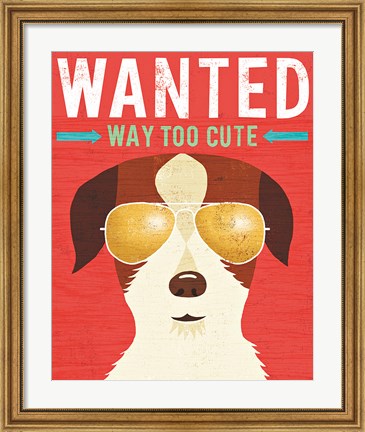 Framed Beach Bums Terrier I Wanted Print