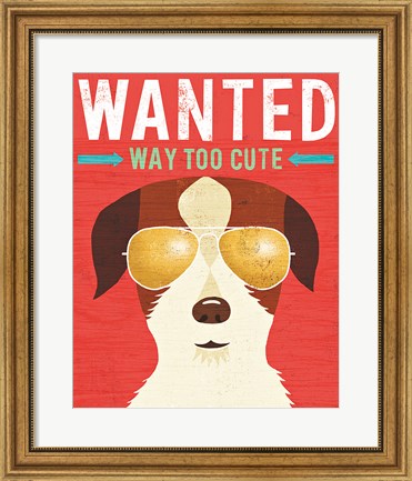 Framed Beach Bums Terrier I Wanted Print