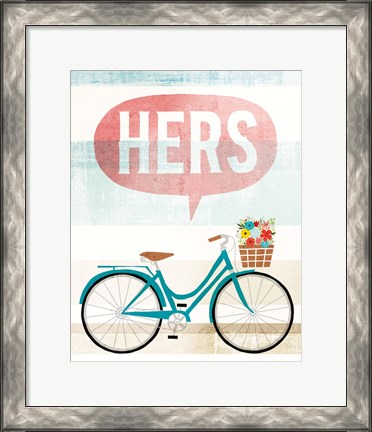 Framed Beach Cruiser Hers II Print