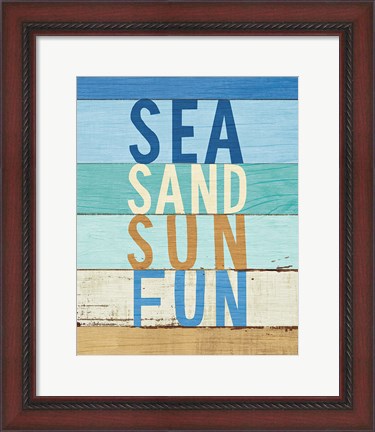 Framed Beachscape Inspiration VIII Print