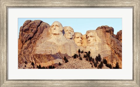 Framed View of Mount Rushmore, South Dakota Print