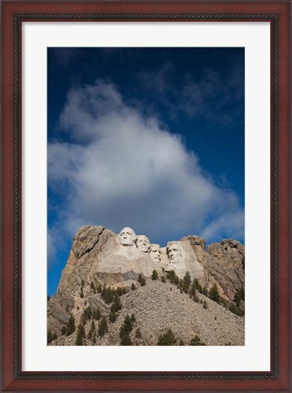 Framed USA, South Dakota, Black Hills, Mount Rushmore National Memorial Print