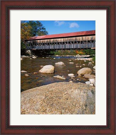 Framed Albany Covered Bridge, Swift River, White Mountain National Forest, New Hampshire Print