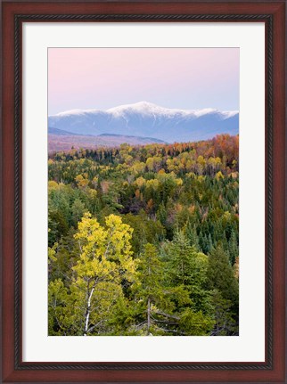 Framed Dusk and Mount Washington, White Mountains, Bethlehem, New Hampshire Print