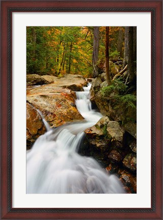 Framed Pemigewasset River in Franconia Notch State Park, New Hampshire Print