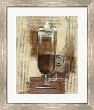 Framed Cafe Classico IV Neutral Print