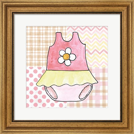 Framed Coastal Baby VI Print